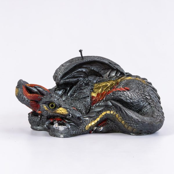 Dragón Tumbado Pintado Negro