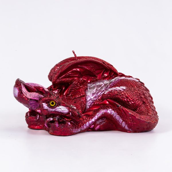 Dragón Tumbado Pintado Rojo